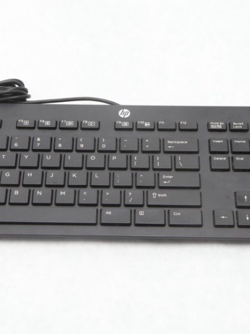 HP Black Wired USB Full-Size Keyboard with Numeric Keypad